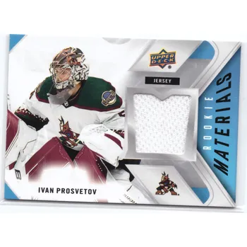 Sběratelská karetní hra 2021-22 Upper Deck Series 2 IVAN PROSVETOV Rookie Materials Jersey