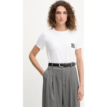 Pánské tričko Bavlněné tričko Ermanno Firenze 57TL010EE0 bílá 00X, vel. 36