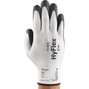 Pracovní rukavice RUKAVICE PROTIŘEZNÉ povrstvené PU HYFLEX 11-724 bílá 11 (2XL)