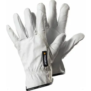 Pracovní rukavice RUKAVICE CELOKOŽENÉ kozinka TEGERA 640 bílá 8 (M)