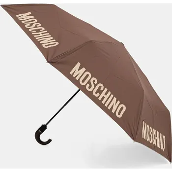 Deštník Deštník Moschino hnědá barva, 8064 8064.topless 98X, vel. ONE SIZE