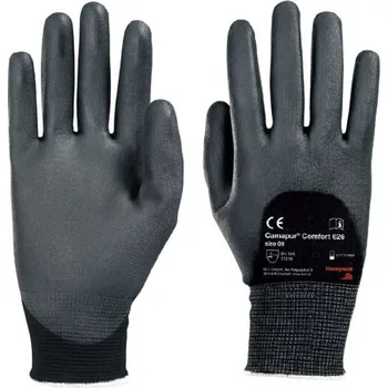 Pracovní rukavice RUKAVICE POVRSTVENÉ PU (3/4) CAMAPUR Comfort 626 černá 8 (M)