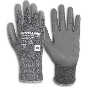 Pracovní rukavice RUKAVICE PROTIŘEZNÉ povrstvené PU RAYZA RX432 šedá 7 (S)