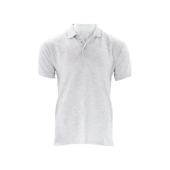 Pánské tričko FRUIT OF THE LOOM triko s límečkem Piqué F502 šedé melírované vel. XL