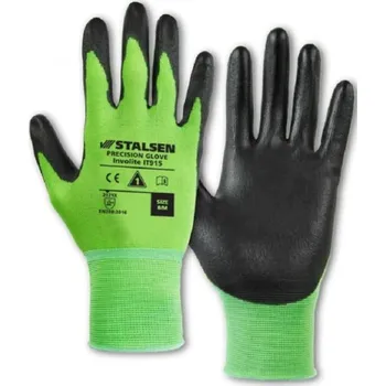 Pracovní rukavice RUKAVICE POVRSTVENÉ PU (dlaň) INVOLITE IT915 zelená-černá 11 (2XL)