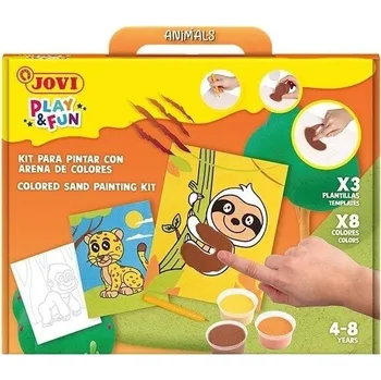 Vodová barva Jovi Play&Fun Malování pískem Zvířátka