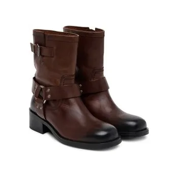 Dámské kozačky Polokozačky Tommy Jeans Tjw Biker EN0EN02811 Hnědá 40