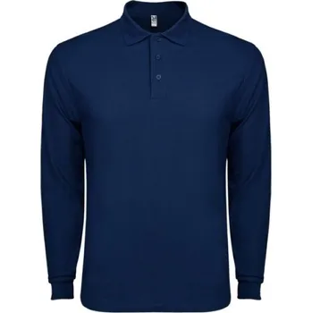 Pánská košile POLOKOŠILE dlouhý rukáv PES+bavlna pique CARPE 5009 námořnická modrá 55 3XL