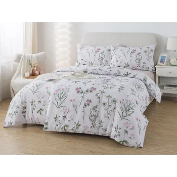 Povlečení XPOSE® Prodloužené bavlněné povlečení VIOLETA 140x220 cm, 70x90 cm, Bavlna + Prodloužená možnost vrácení zboží do 50 dnů