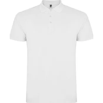 Pánská košile POLOKOŠILE krátký rukáv 100% bavlna pique STAR 6638 bílá 01 4XL