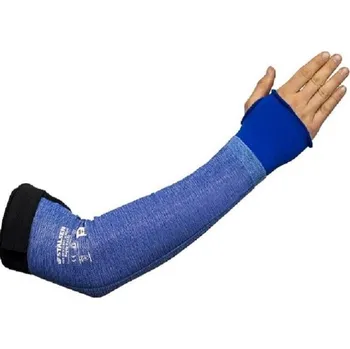 Pracovní rukavice RUKÁVNÍK proti prořezu RAYZA RX522 s otvorem na palec modrá 45 cm