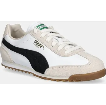 Pánské tenisky Kožené tenisky Puma Arizona Retro béžová barva, 402353 80X, EUR 44.5
