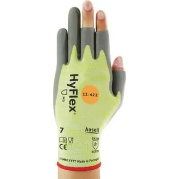 Pracovní rukavice RUKAVICE PROTIŘEZNÉ povrstvené PU+nitril HYFLEX 11-422 žlutá 10 (XL)