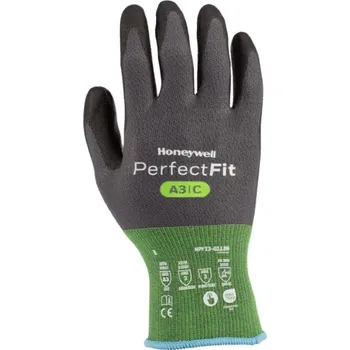 Pracovní rukavice RUKAVICE POVRSTVENÉ protiřezné antistatické PU PERFECT FIT NPF23-0118N šedá-černá 10 (XL)