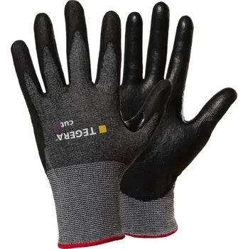 Pracovní rukavice RUKAVICE PROTIŘEZNÉ povrstvené PU TEGERA 465 šedá 8 (M)