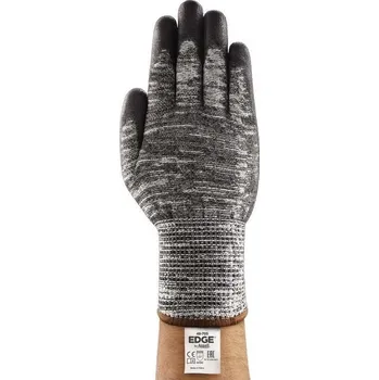Pracovní rukavice RUKAVICE PROTIŘEZNÉ povrstvené PU EDGE 48-705 šedá 10 (XL)