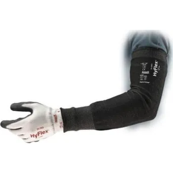Pracovní rukavice RUKÁVNÍK proti prořezu HYFLEX 11-250 bez otvoru na palec černá 12" 305mm WIDE (široký)