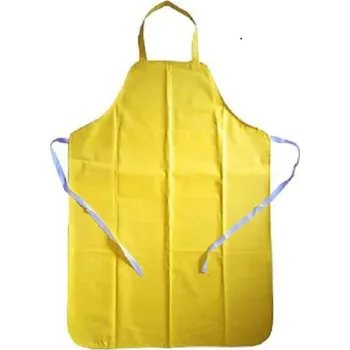 Pracovní zástěra ZÁSTĚRA kyseinovzdorná CHEMIK III žlutá 110 x 80 cm