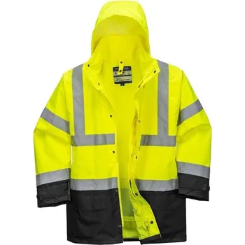 Pánský zimní kabát BUNDA High Vis 100% PES EXECUTIVE 5V1 S768 žlutá-černá 4XL