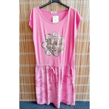 Dámské šaty Dámské šaty kytka růžové vel.UNI (L/XL)