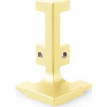 Nábytkové kování Paradox Slitinový vnější roh pro profily OLYMP - L / Zlatý matný