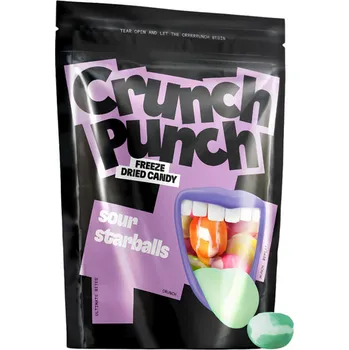 Bonbon Crunch Punch Sour Starballs 50g