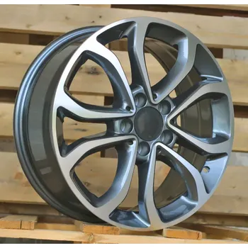 Alu kolo Alu kola Racing Line I7044, 17x7 5x112 ET48.5, šedivá + leštění vhodné pro Mercedes C W205 (2015-2021)