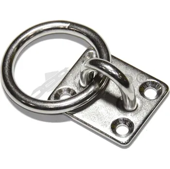 Tesařské kování MTR Deska s okem a kroužkem nerez A4 Varianta: Deska s okem a kroužkem nerez A4 5x30x35mm nerez A4