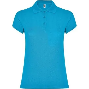 Pánská košile POLOKOŠILE krátký rukáv dámská 100% bavlna pique STAR 6634 tyrkysová 12 L