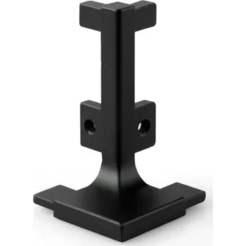 Nábytkové kování Paradox Slitinový vnější roh pro profily OLYMP - L / Černá matná