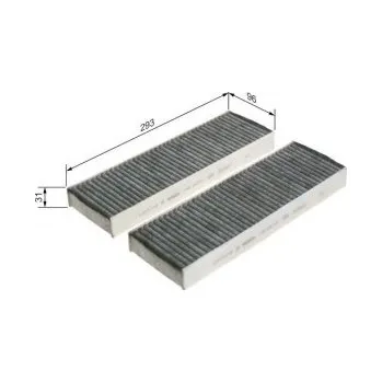 Kabinový filtr Kabinový filtr Citroen GRAND C4 SPACETOURER (3A_, 3E_) Bosch - 1.2PT130, 1.6THP165, 1.6P --