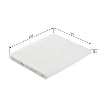 Kabinový filtr Kabinový filtr Opel COMBO Tour (X12) Bosch - 1.4, 1.4CNG, 1.3CDTI, 1.6CDTI, 2.0CDTI