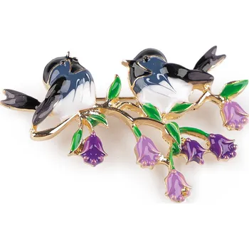 Brož Brož ptáci Varianta: 1 modrá, Balení: 1 ks