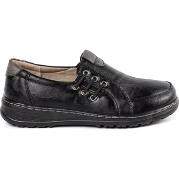 Dámské polobotky Módní polobotky černé dámské platforma 40