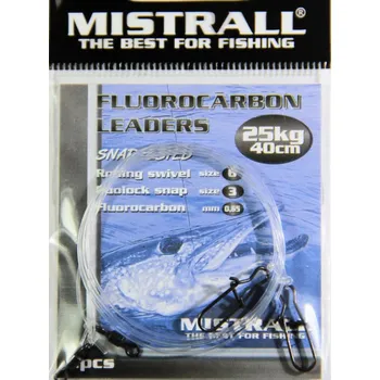 Mistrall Fluorocarbon leaders 40 cm 25 kg