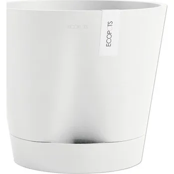 Květináč Květináč Ecopots Venice plastový Ø 27,7 cm 30 x 30 x 27,5 cm bílý