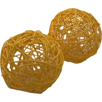 RATAN BALL 15CM žlutá