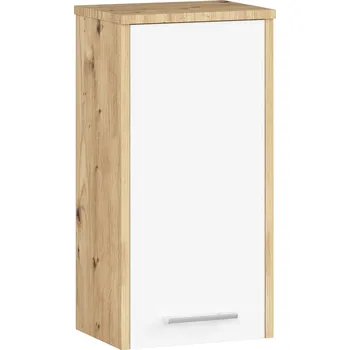 Koupelnový nábytek Závěsná koupelnová skříňka Fin 30 cm dub artisan/bílá