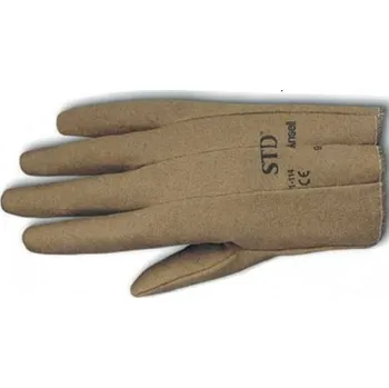 Pracovní rukavice RUKAVICE TEXTILNÍ pletené bavlněné STD 01-114 hnědá 8 (M)