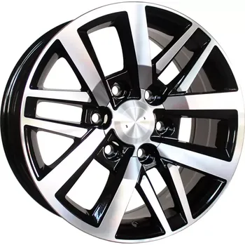 Disk Alu kola Racing Line B1155, 18x7.5 6x139.7 ET30, černá + leštění (zátěžová) vhodné pro Toyota Hilux (od 2015)