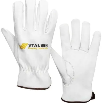 Pracovní rukavice RUKAVICE CELOKOŽENÉ hovězí lícovka TRUKKA TT916 šedá 8 (M)