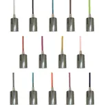 V-TAC Chromová závěsná lampa s barevným kabelem (14 barev) Oranžová