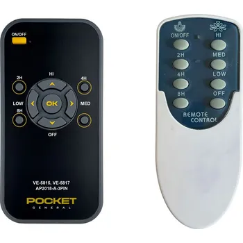 Dálkový ovladač Joran INSPIRE PV36401 - dálkový ovladač pro větrák, ventilátor duplikát