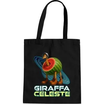 Žertovný předmět Giraffa celeste - Italian Brainrot - žirafa v melounu - taška s potiskem- Tričkový.cz