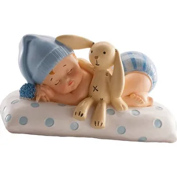 Jedlá dekorace na dort Dortisimo Dekora figurka Kluk spící s medvídkem