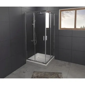 Sprchový kout RIHO HAMAR 2.0 R207 90x90x200 cm set se sprchovou vaničkou čtverec + DC04 GSET105