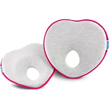klín do postýlky Ergonomický, tvarující polštářek pro miminko - šedý, růžový