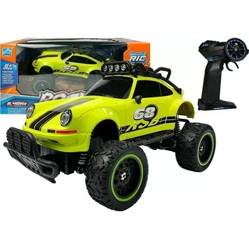 RC model auta Zelené RC obojživelné auto s rychlostí 6,5 km/h