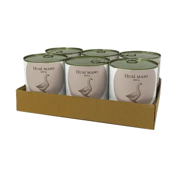 Krmivo pro psa BOHEMIA Husí maso ve vlastní šťávě 800g Multipack 6x 800 g