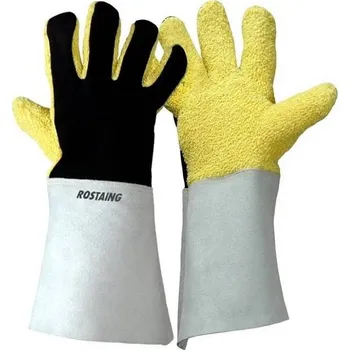 Pracovní rukavice RUKAVICE PROTIŘEZNÉ A TEPELNÁ RIZIKA do 350°C HEATRESIST žlutá-šedá 8 (M)